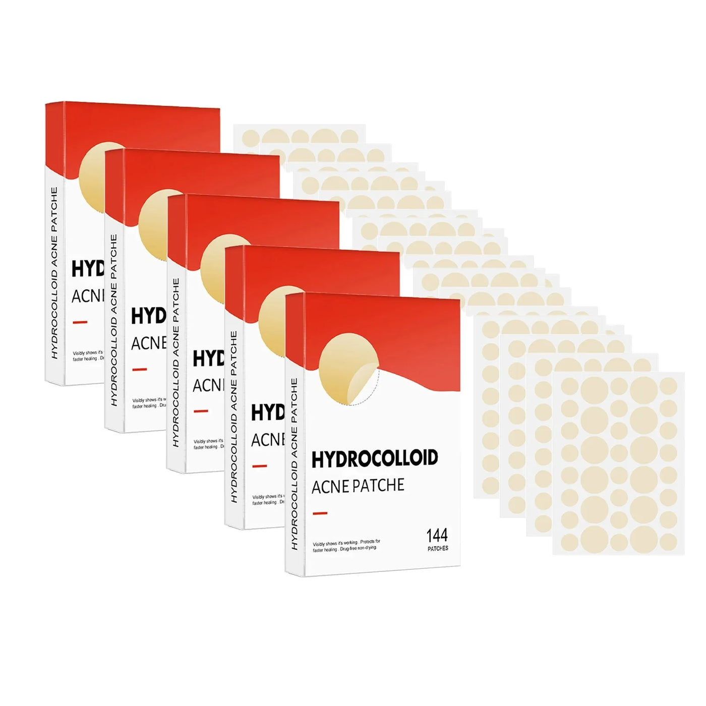 Hydrocolloid Acne Patch Facial Blemishes Pimple Marks Closed