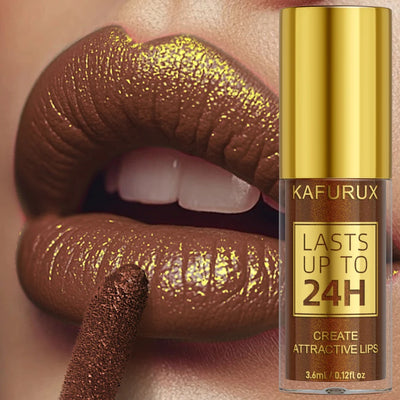 14 Colors Glitter Metallic Lip Glaze Shiny Long Lasting