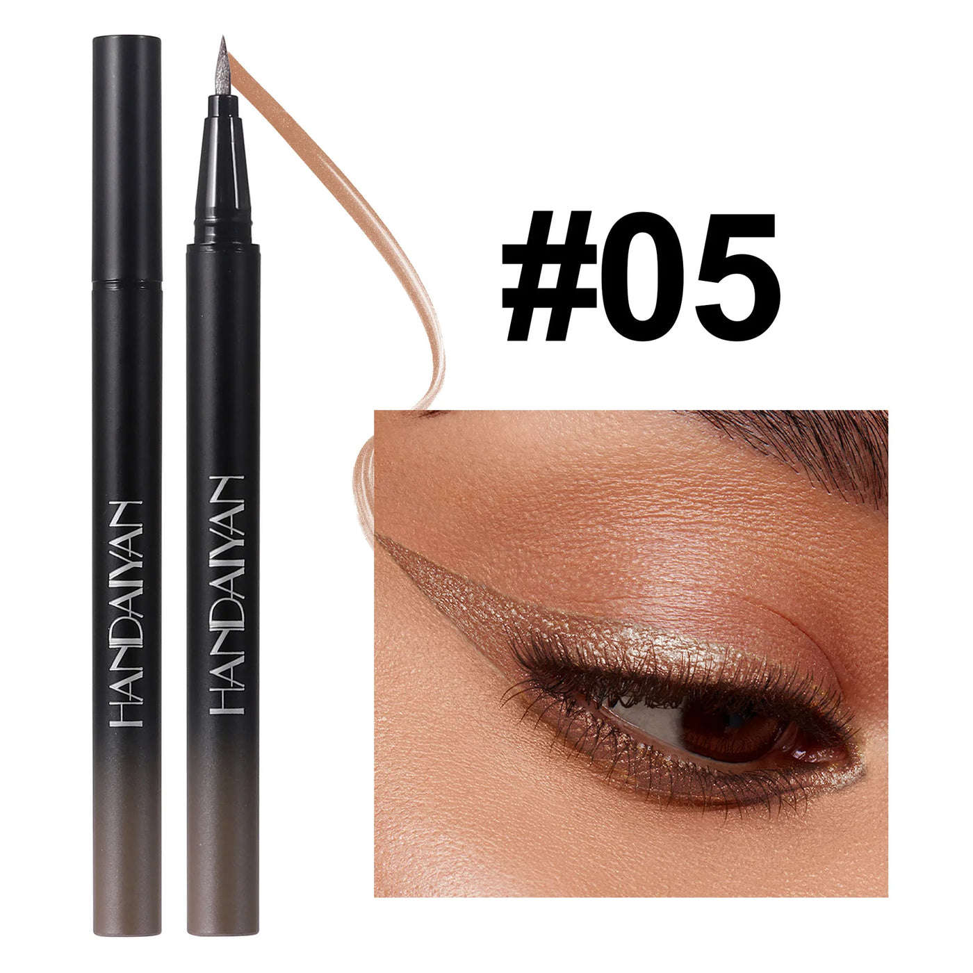 Waterproof Glitter Luster Liquid Eyeliner Pencil