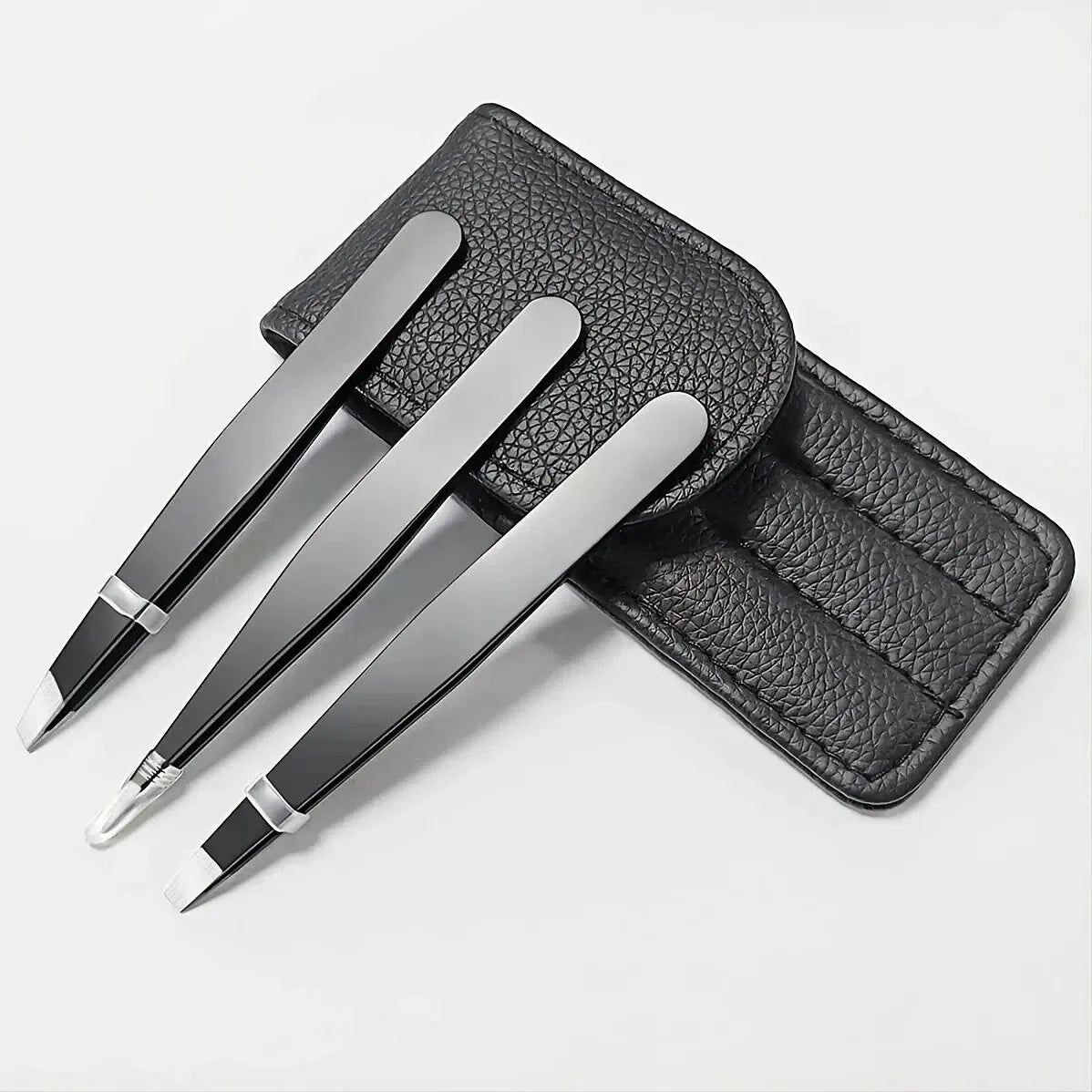Tweezers Set 3-4pcs Premium Stainless Steel Eyebrow Precision
