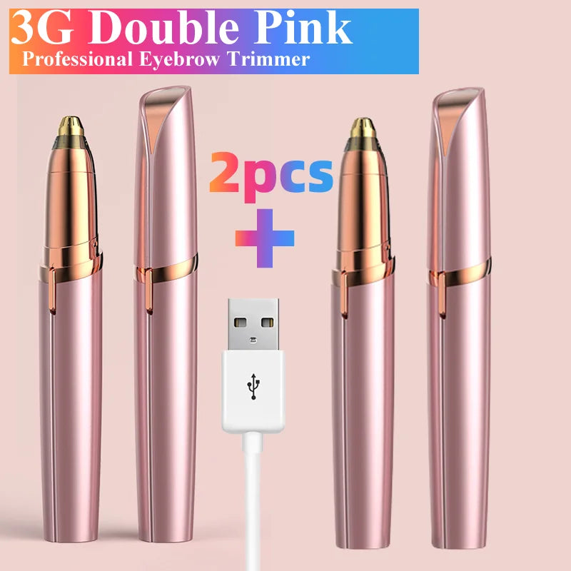 New Electric Eyebrow Trimmer Mini Eye Brow Epilator Facial Hair Removal