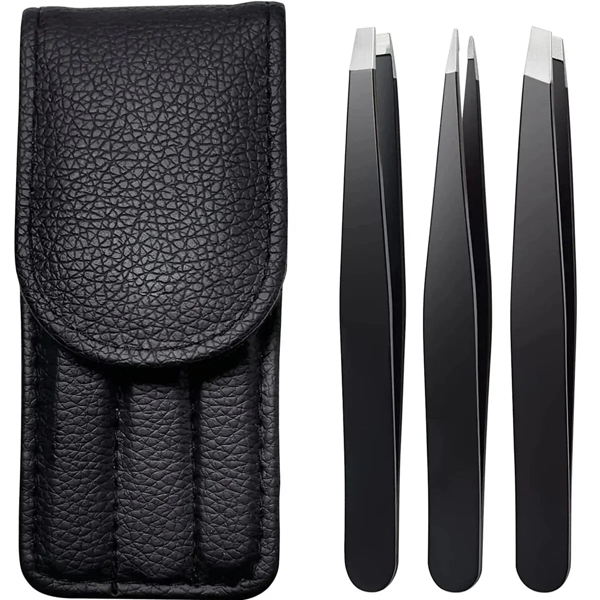Tweezers Set 3-4pcs Premium Stainless Steel Eyebrow Precision