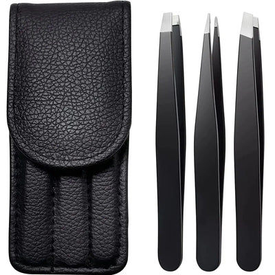 Tweezers Set 3-4pcs Premium Stainless Steel Eyebrow Precision