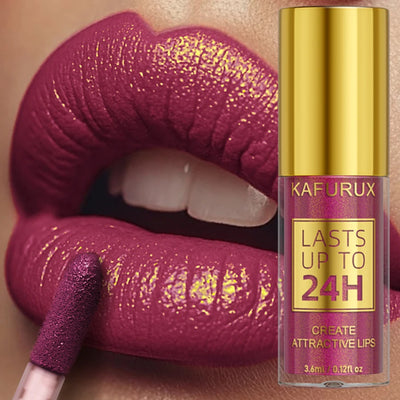 14 Colors Glitter Metallic Lip Glaze Shiny Long Lasting