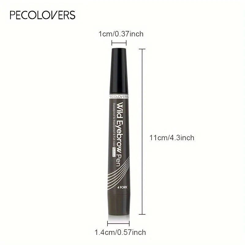 6 Colors Eyebrow Pen Waterproof 4 Split Tip