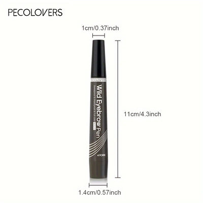 6 Colors Eyebrow Pen Waterproof 4 Split Tip