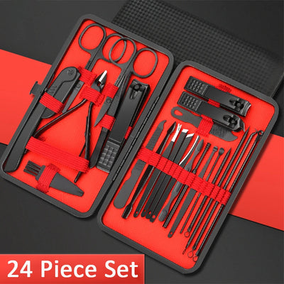 24PCS Set Professional Manicure Set Kits Stainless