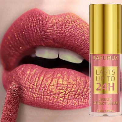 14 Colors Glitter Metallic Lip Glaze Shiny Long Lasting