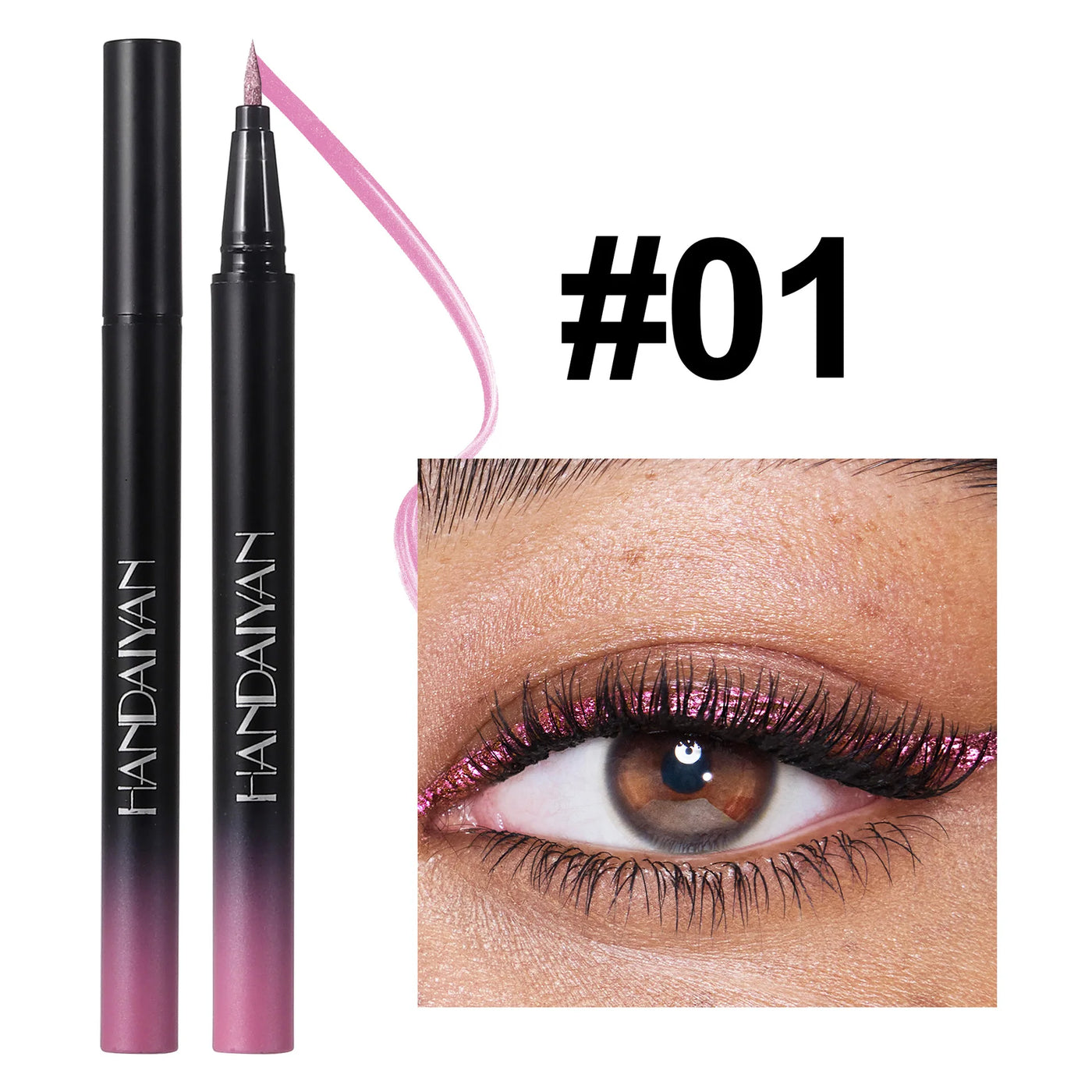 Waterproof Glitter Luster Liquid Eyeliner Pencil