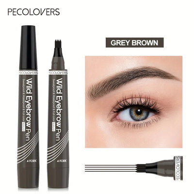6 Colors Eyebrow Pen Waterproof 4 Split Tip