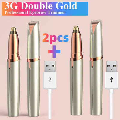 New Electric Eyebrow Trimmer Mini Eye Brow Epilator Facial Hair Removal