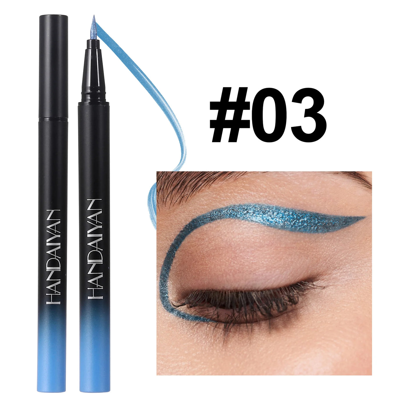 Waterproof Glitter Luster Liquid Eyeliner Pencil