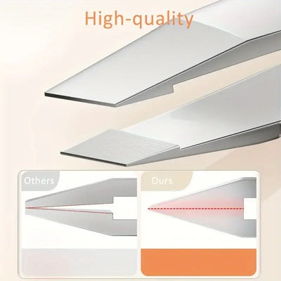 Ouriner Eyebrow Tweezers Set 4 Pcs Stainless Steel
