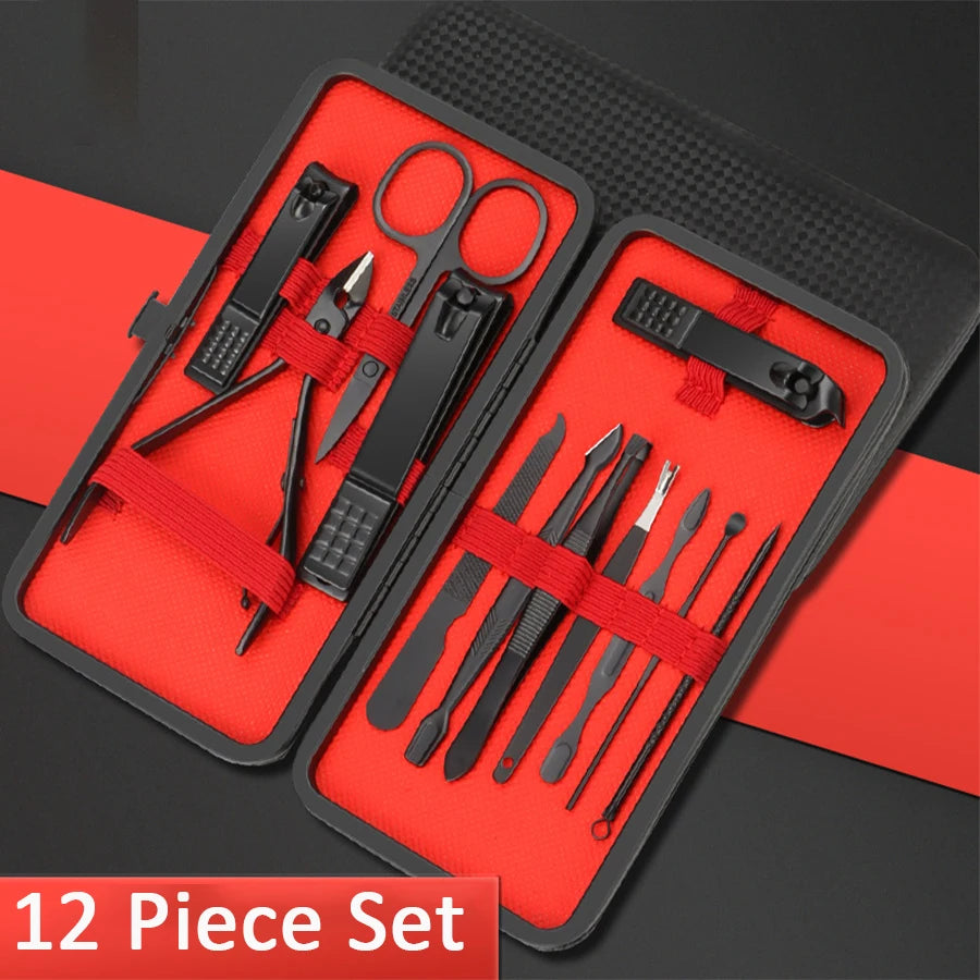 24PCS Set Professional Manicure Set Kits Stainless