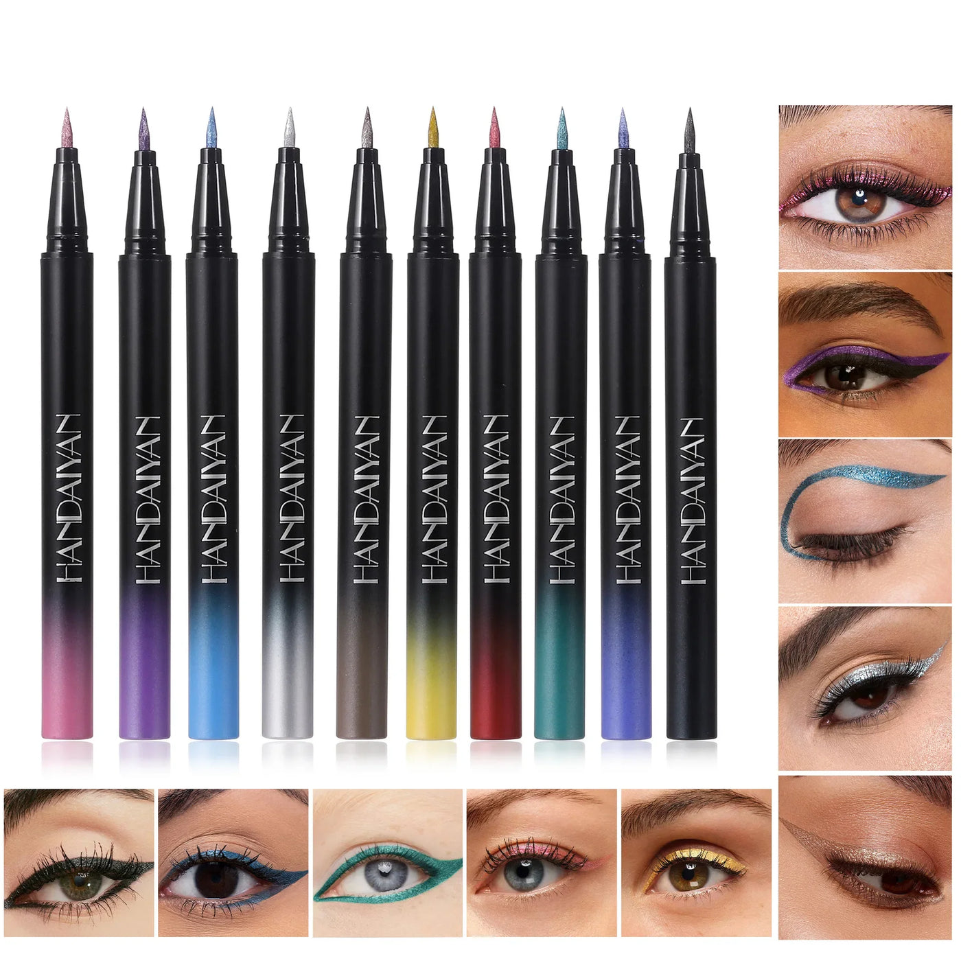 Waterproof Glitter Luster Liquid Eyeliner Pencil