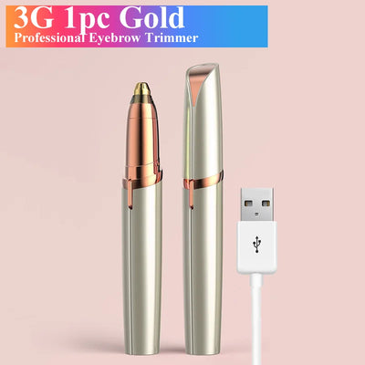 New Electric Eyebrow Trimmer Mini Eye Brow Epilator Facial Hair Removal