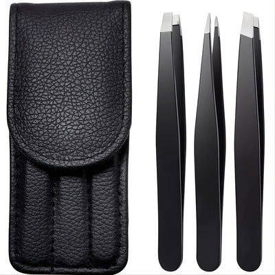 Tweezers Set 3-4pcs Premium Stainless Steel Eyebrow Precision
