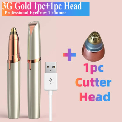 New Electric Eyebrow Trimmer Mini Eye Brow Epilator Facial Hair Removal